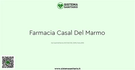 Farmacia Casal Del Marmo a ROMA .